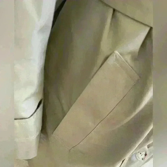 Botany Weathertopper beige, double breasted trench coat with plush liner;size 38 - Picture 3 of 10